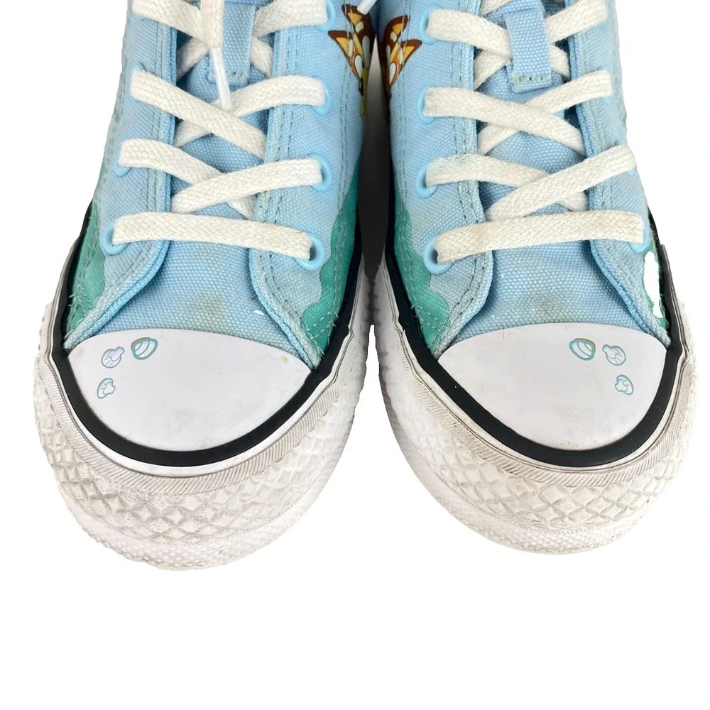 Converse All Star Bluey Sneakers Youth 1 High Top Light Blue Cartoon Bluesy